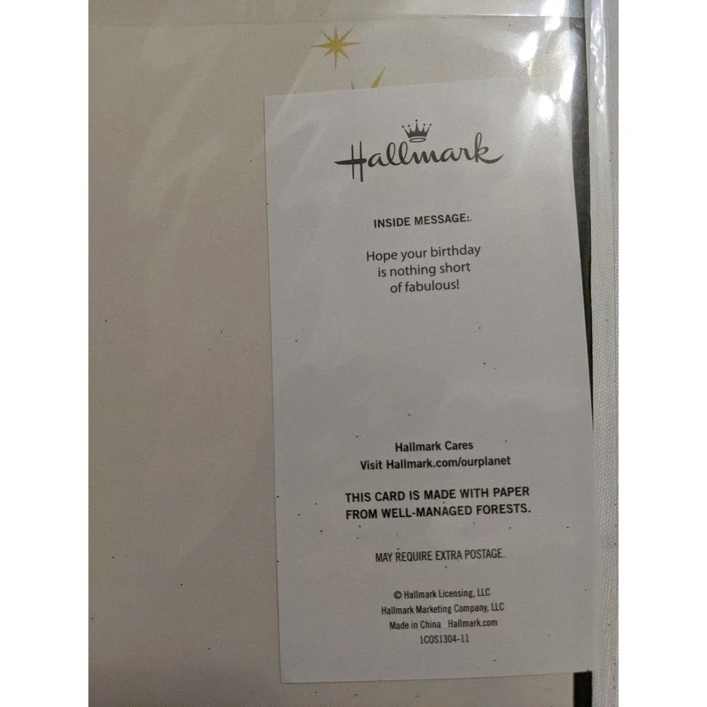 Hallmark happy birthday high heel shoes lover card embellished sequins sequin